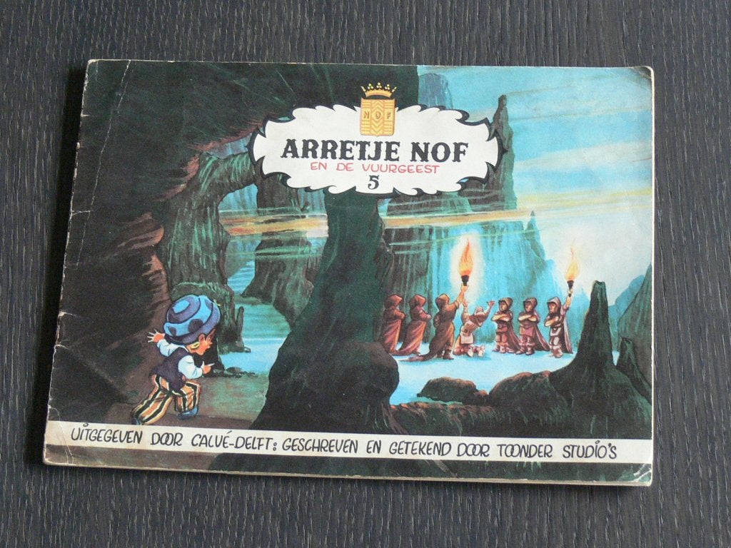 Arretje Nof: 5. en de vuurgeest, Eén stripboek, Ophalen of Verzenden, Gelezen