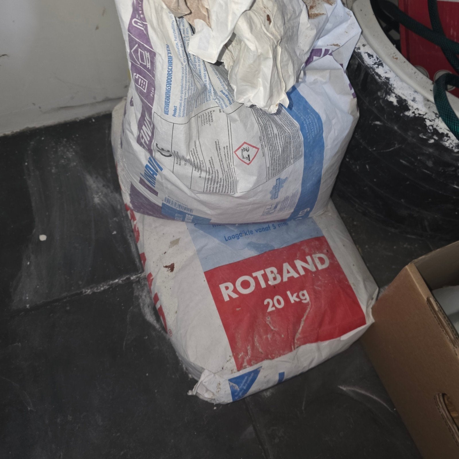 Stucmaterialen: Rotband, Weber Stucmortel, Fix&Finish, Ophalen