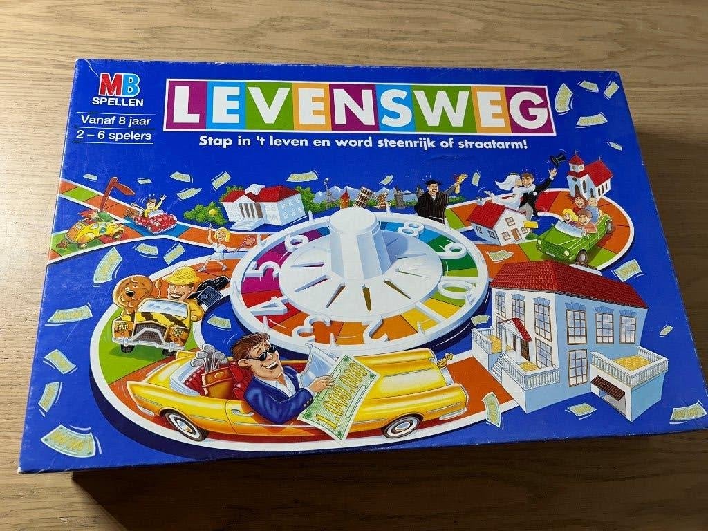 Levensweg MB Bordspel, Hobby en Vrije tijd, Gezelschapsspellen | Bordspellen, Ophalen of Verzenden, Gebruikt