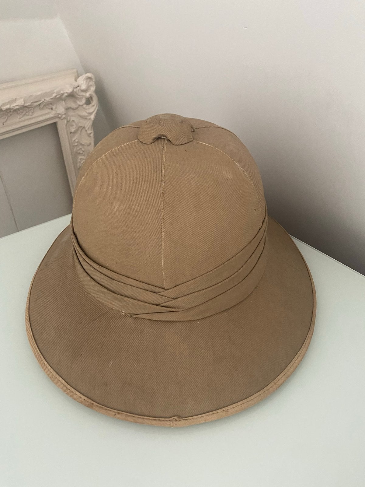 Vintage Tropenhelm - Safari Hoed - Koloniale Stijl, Ophalen of Verzenden
