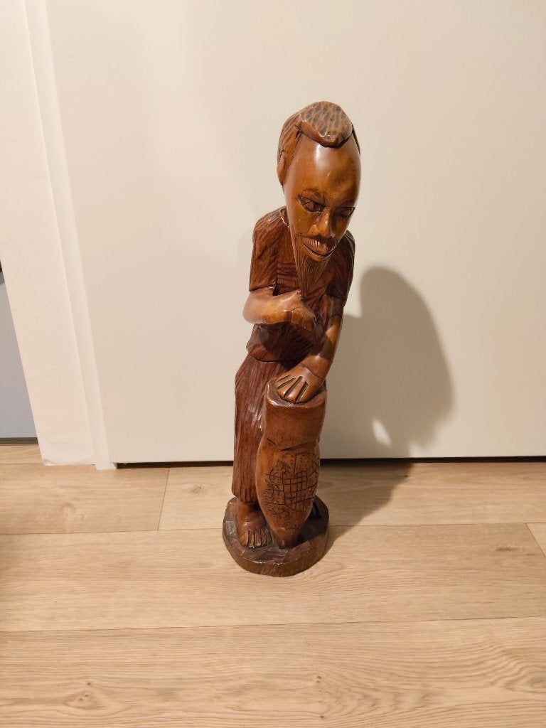Houten vintage beelden, Ophalen of Verzenden, Zo goed als nieuw