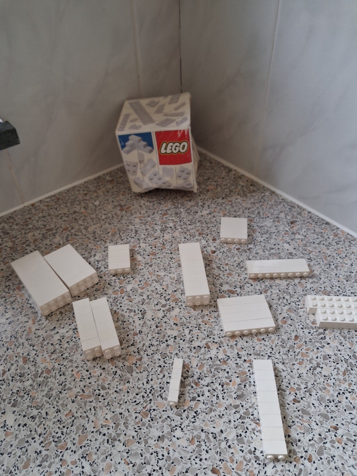 LEGO Aanvullingsset Witte Stenen 1986 (Doosje Beschadigd), Ophalen of Verzenden