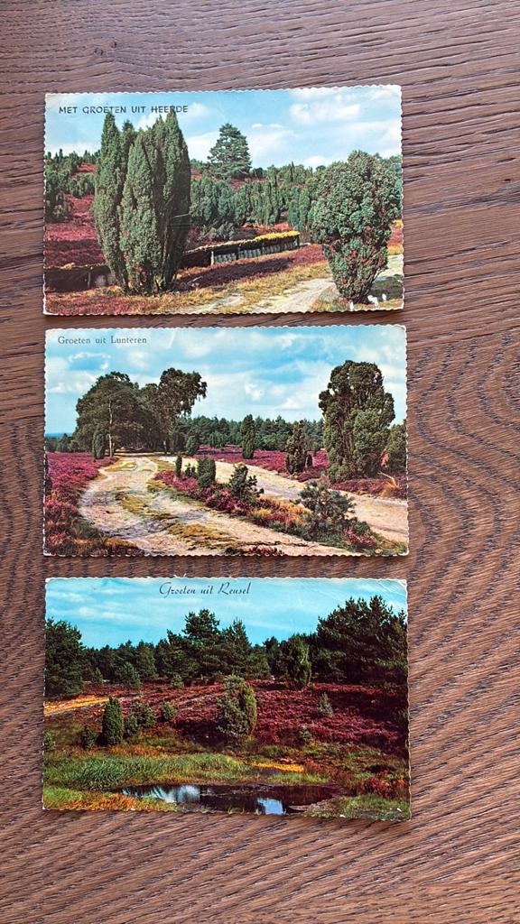 Heide. Groeten uit Heerde,Lunteren  en Reusel, Ophalen of Verzenden, 1940 tot 1960
