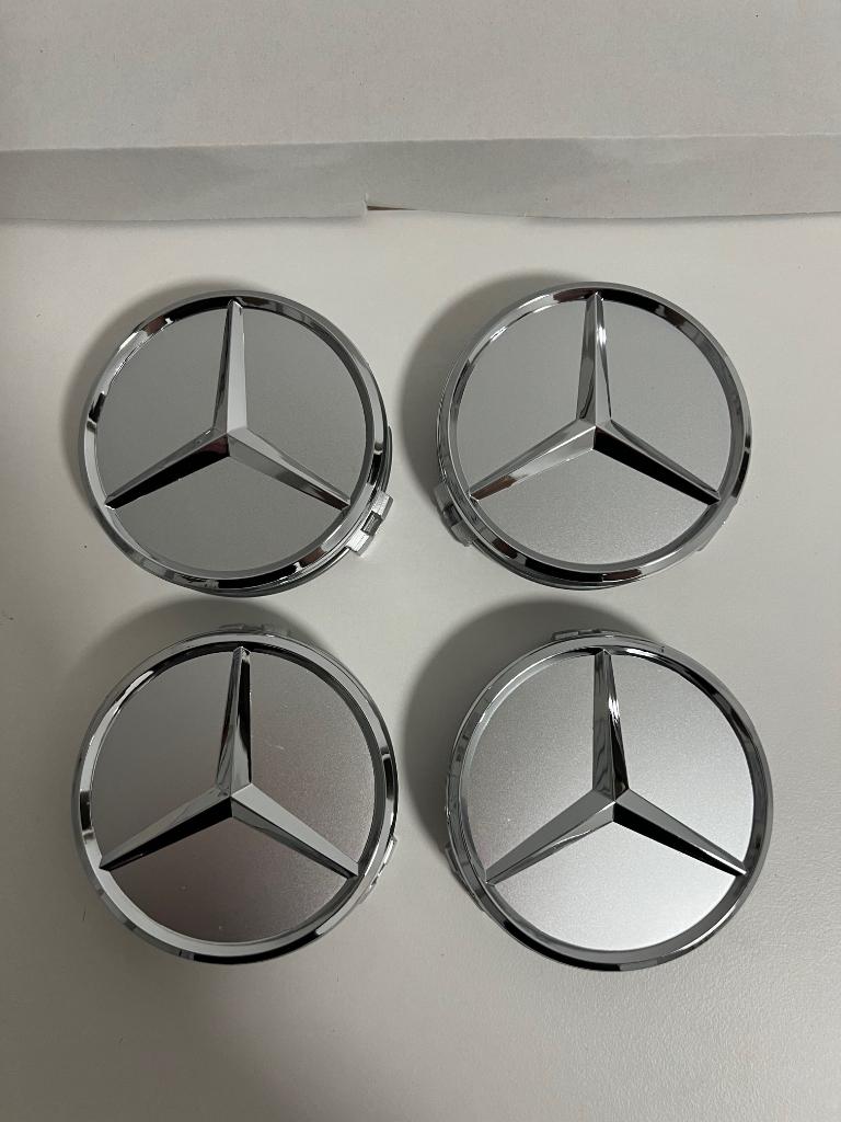 Mercedes Benz wiel naafdoppen naafkap wieldop velgkap 75mm, Auto diversen, Wieldoppen, Ophalen of Verzenden, Nieuw