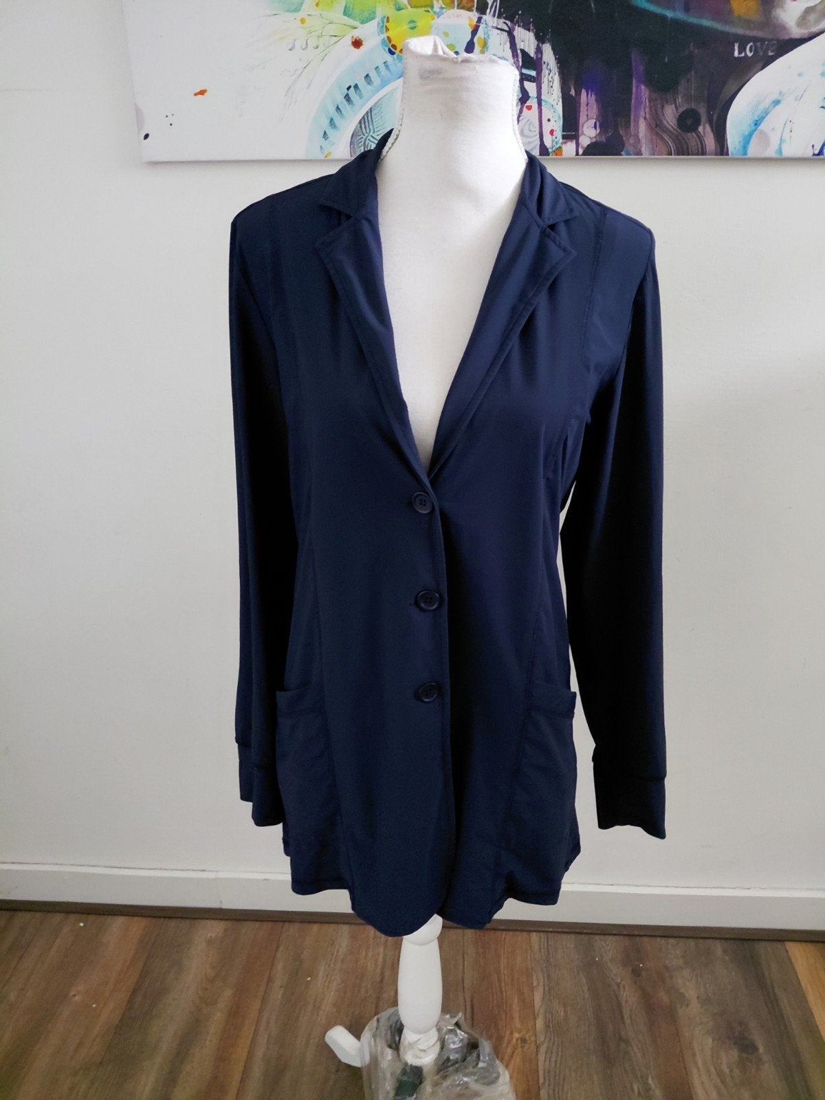 Zoso Travelstof Blazer Maat M - Comfortabel & Stijlvol, Maat 38/40 (M), Blauw, Ophalen of Verzenden, Zo goed als nieuw