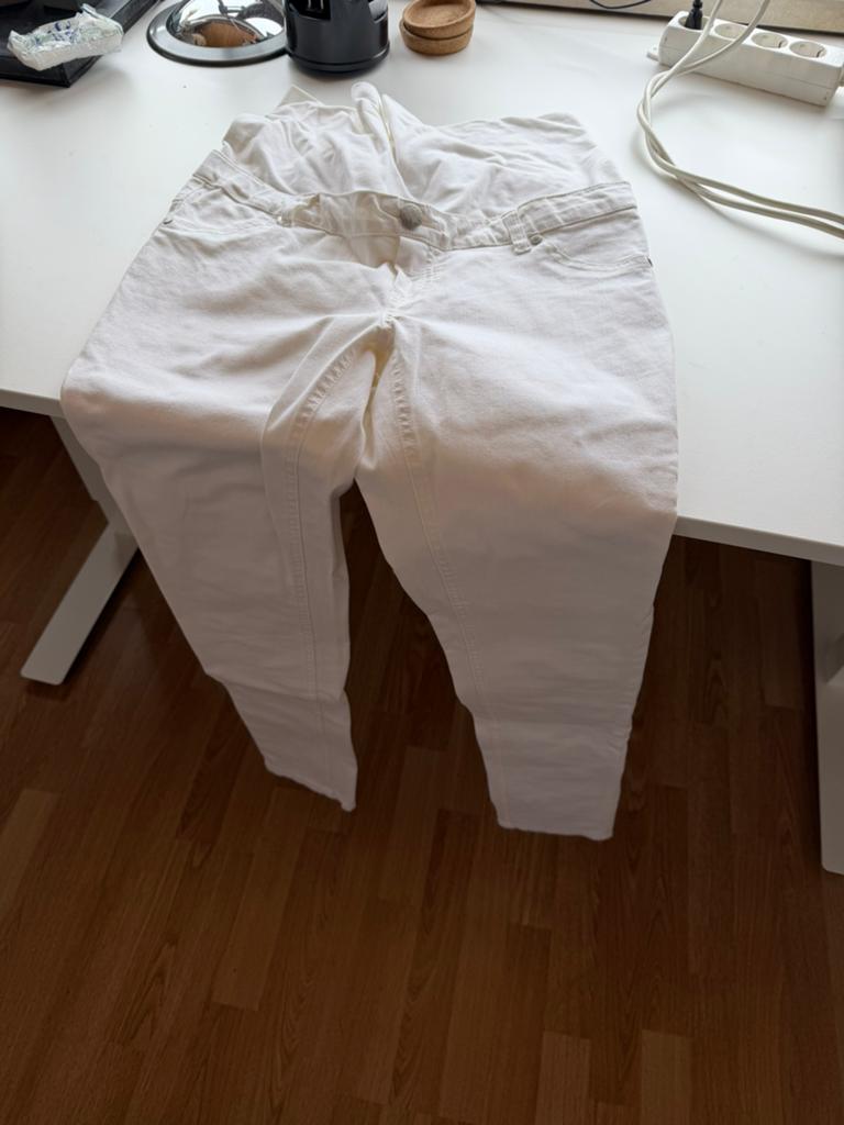 3 zo goed als nieuwe zwangerschapsbroeken, Kleding | Dames, Positiekleding, Maat 38/40 (M), Overige kleuren, Buikband, Ophalen of Verzenden