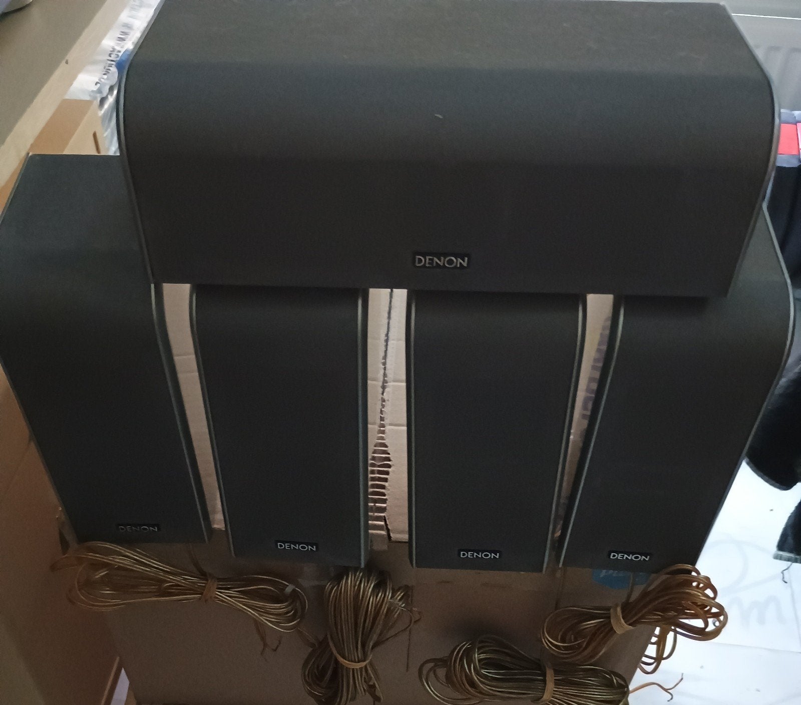 Denon 5.1 Home Cinema Systeem met Subwoofer, Overige merken, Gebruikt, Ophalen of Verzenden, 5.1-systeem