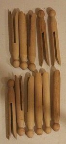 Engelse wasknijpers 133950b, Ophalen of Verzenden, Nieuw, Hout, Knutselmateriaal