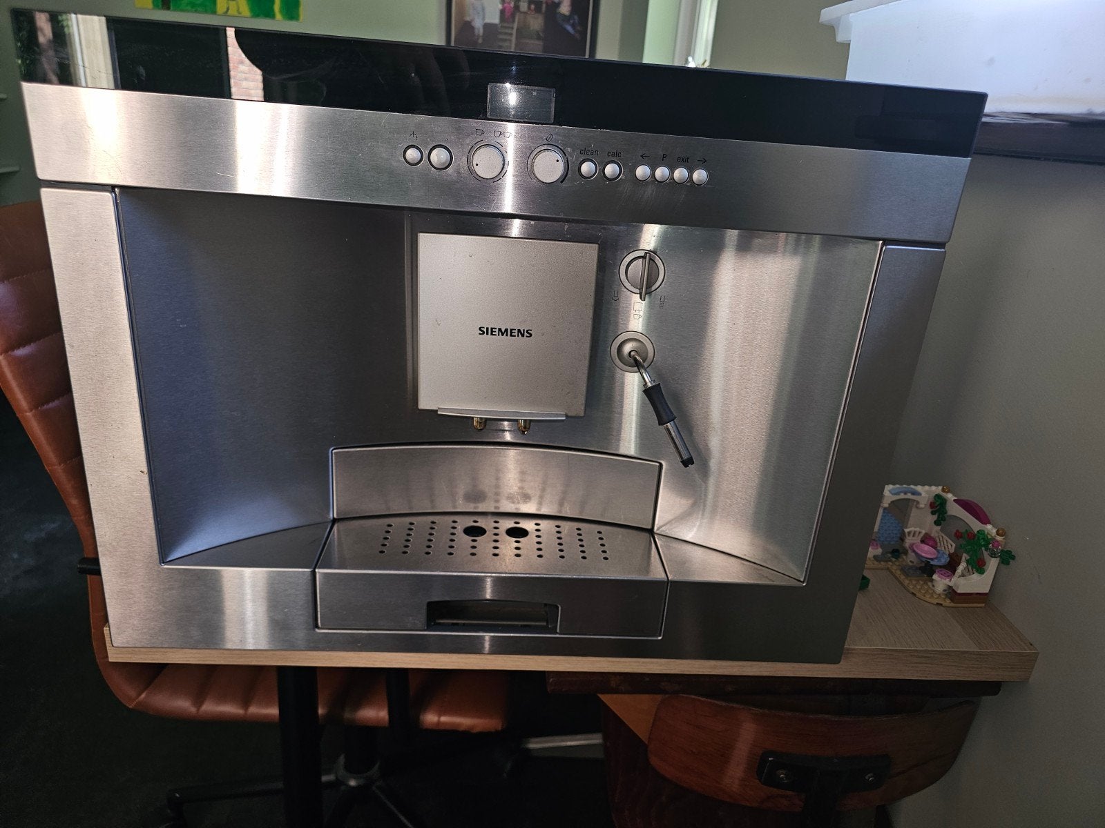 Inbouw koffiezetapparaat Siemens, Witgoed en Apparatuur, Koffiezetapparaten, Ophalen, Afneembaar waterreservoir, Gebruikt, Koffiemachine