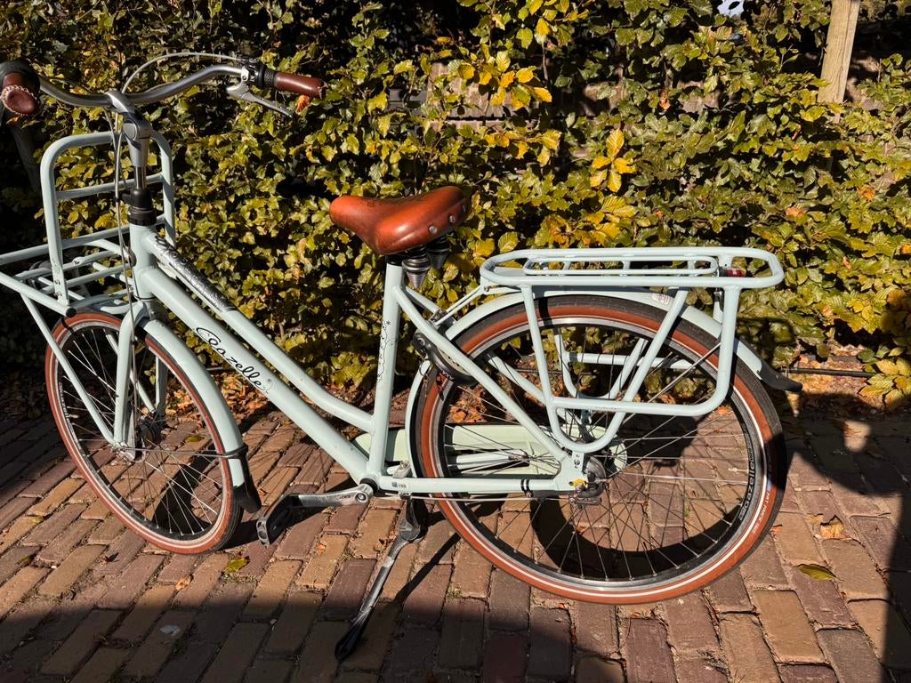 Mint groen dames/meisjes fiets Gazelle Miss Grace, Ophalen, Versnellingen, Schijfrem, Gazelle
