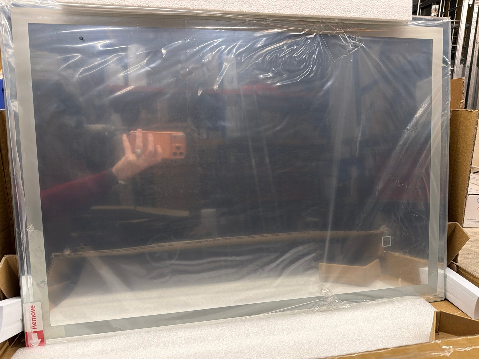 Nieuwe Homcom LED Badkamerspiegel met Verlichting, Nieuw, Ophalen of Verzenden, Nvt, 75 tot 100 cm