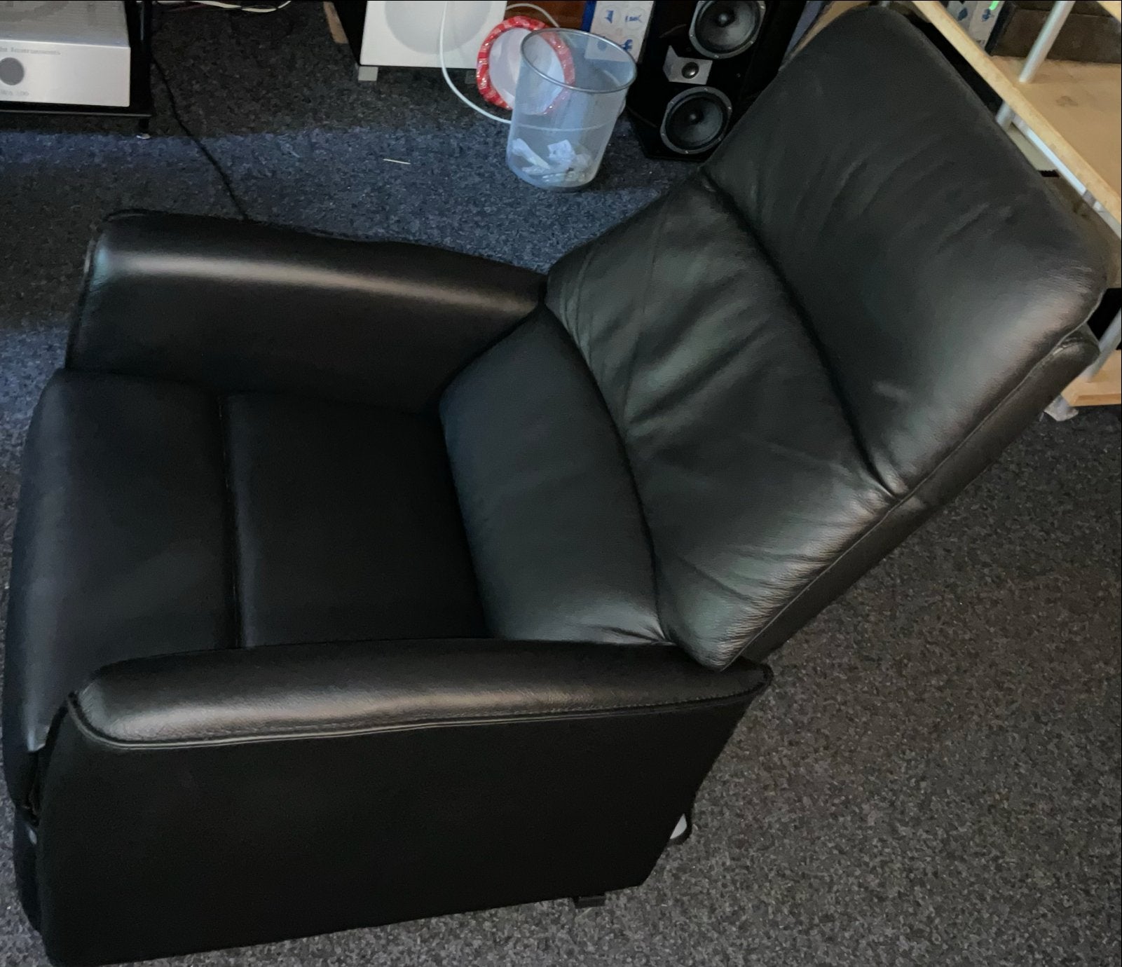 Leren relaxfauteuil sta op stoel met nog 5 jaar garantie, Ophalen, Zo goed als nieuw, 50 tot 75 cm, Relaxstoel