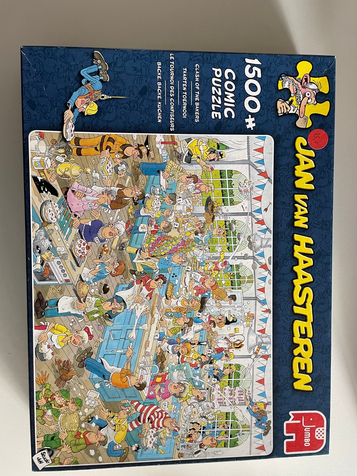 Jan van Haasteren Comic Puzzle - Taarten Toernooi 1500 stukj, Ophalen, Meer dan 50 stukjes, Gebruikt, 6 jaar of ouder