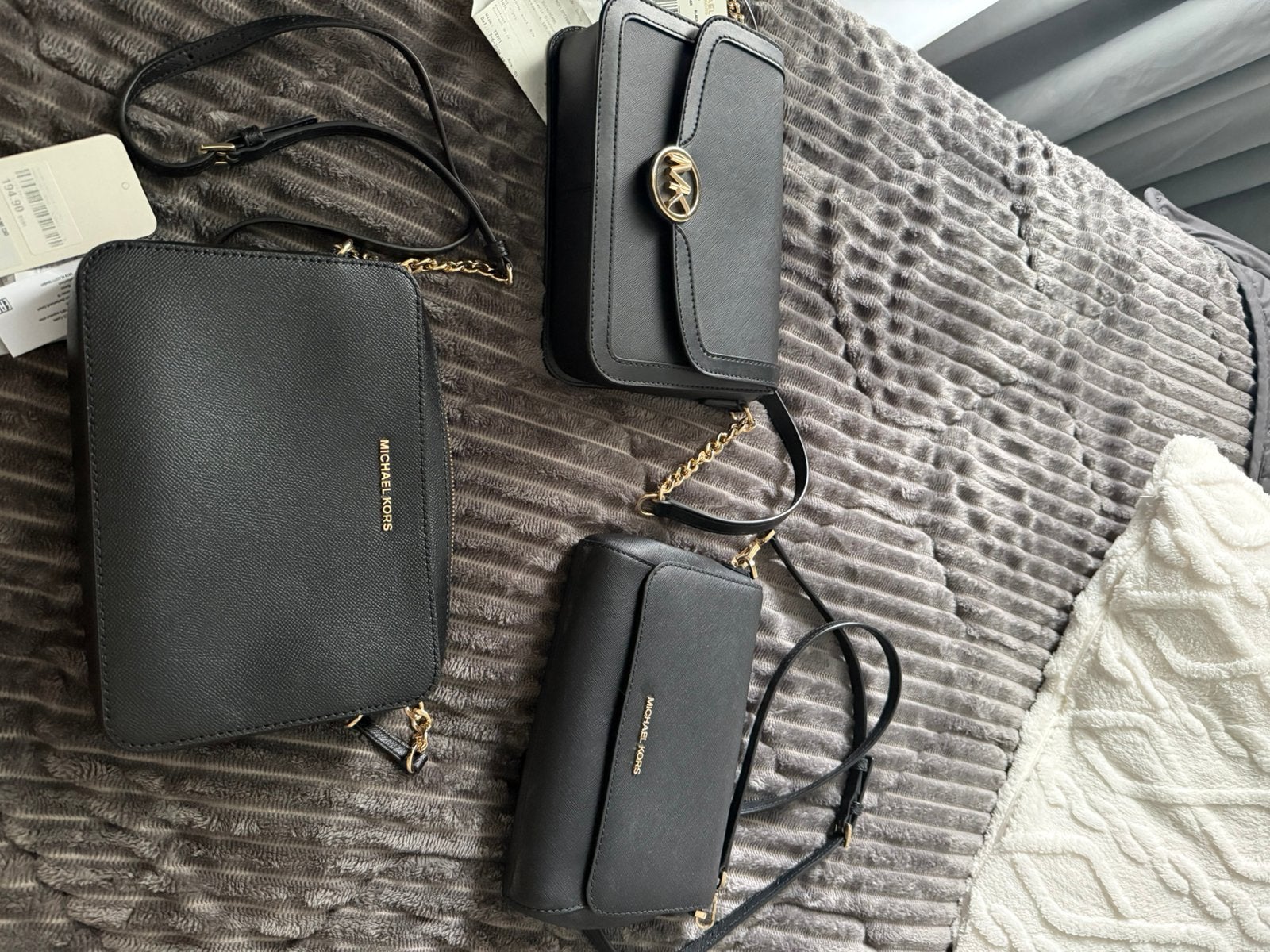 3 michael kors tasjes, Ophalen of Verzenden, Zo goed als nieuw, Zwart