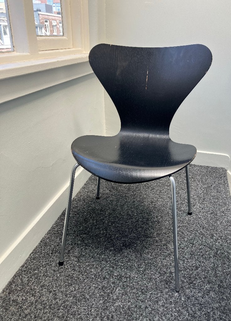 Fritz Hansen vlinderstoel, Huis en Inrichting, Stoelen, Ophalen, Gebruikt, Zwart, Hout