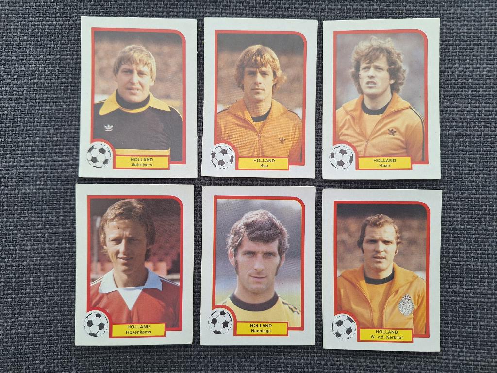 Monty Gum Euro 80 Nederland 6x, Verzenden, Overige binnenlandse clubs, Poster, Plaatje of Sticker