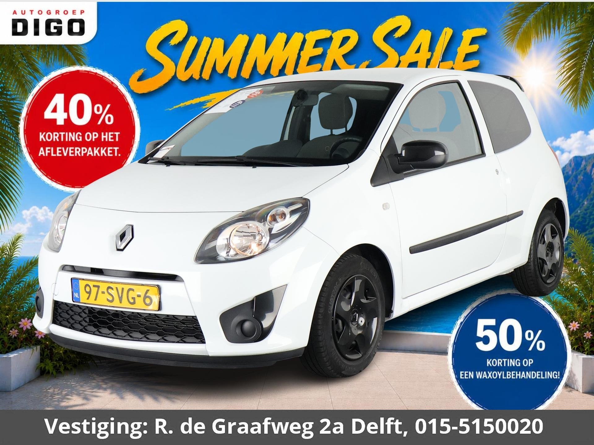 Renault Twingo 1.2-16V Collection | Airco | 1e eigenaar | El, Gebruikt, Zwart, 4 cilinders, 4 stoelen