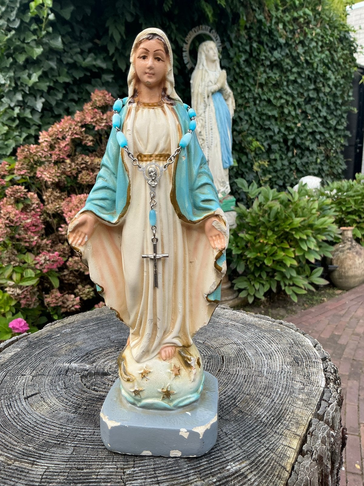 Mariabeeld ❤️ wonderdadige Maria met gratis rozenkrans, Ophalen of Verzenden