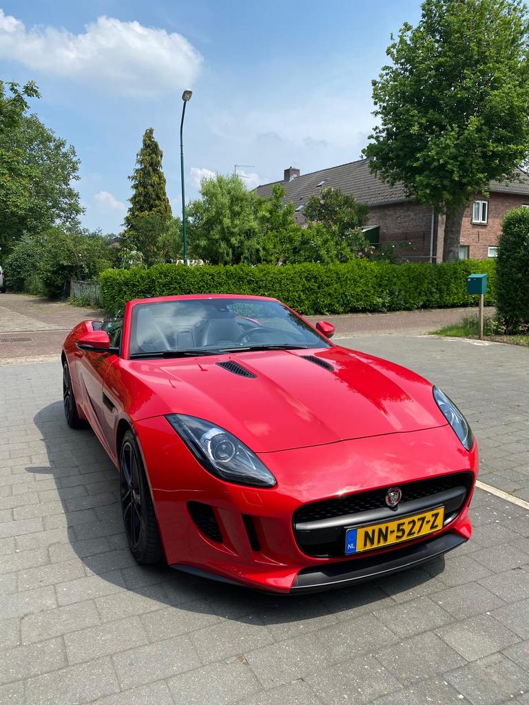 Jaguar F-type 3.0 V6 SC 250KW Cabrio AUT 2014 Rood, Automaat, Achterwielaandrijving, F-type, 2995 cc
