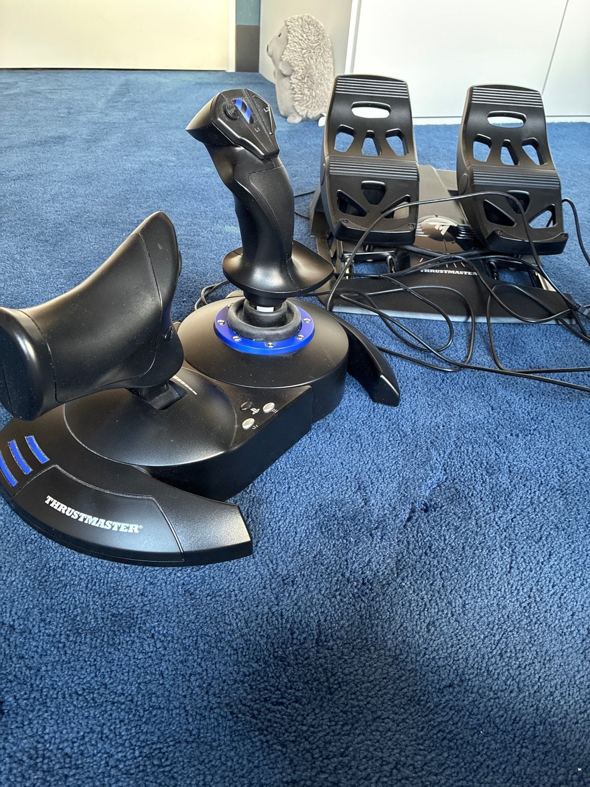 Thrustmaster T.Flight Hotas 4 & TFRP Pedalen voor Flight Sim, Ophalen of Verzenden, Zo goed als nieuw