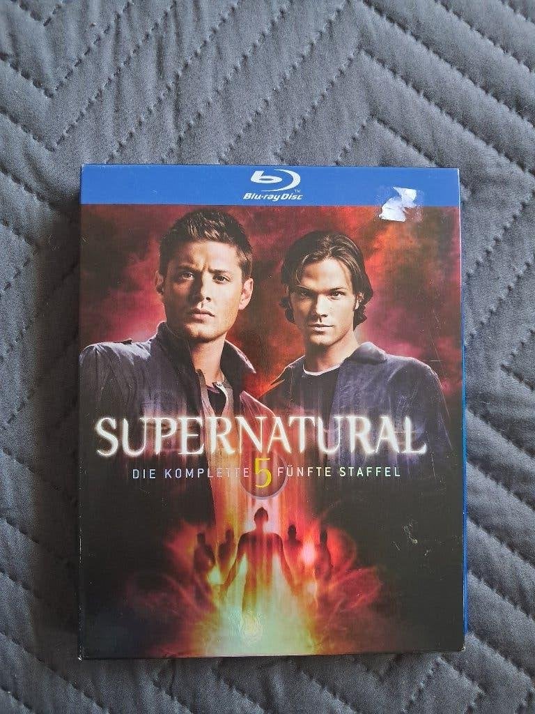 129, Blu Ray Collectie : Supernatural Seizoen 5, Cd's en Dvd's, Blu-ray, Ophalen, Zo goed als nieuw, Tv en Series