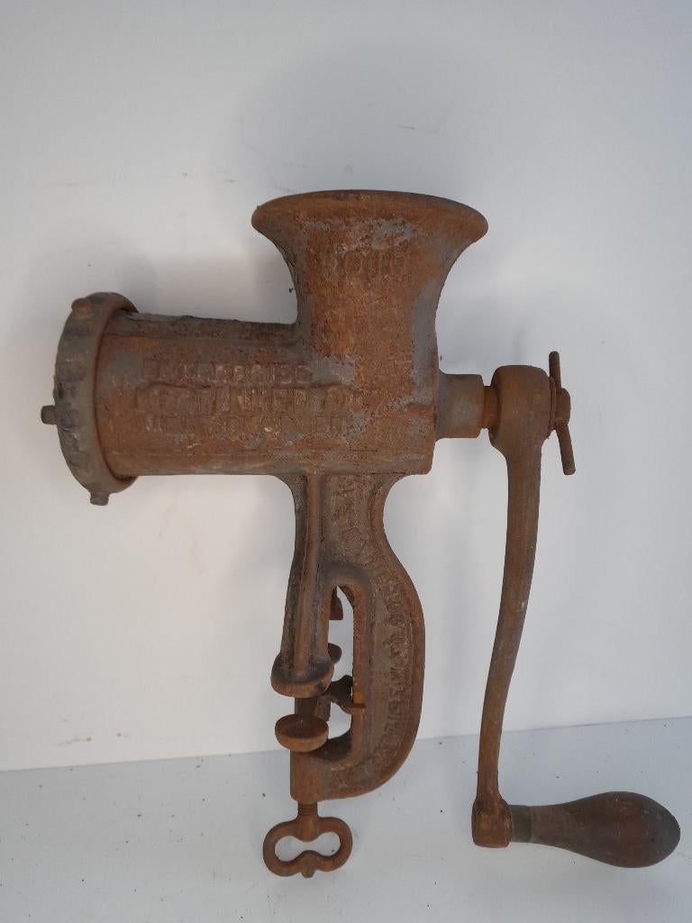 Enterprise Tinned Mead Chopper No 10 – Antieke Vleesmolen, Antiek en Kunst, Ophalen of Verzenden