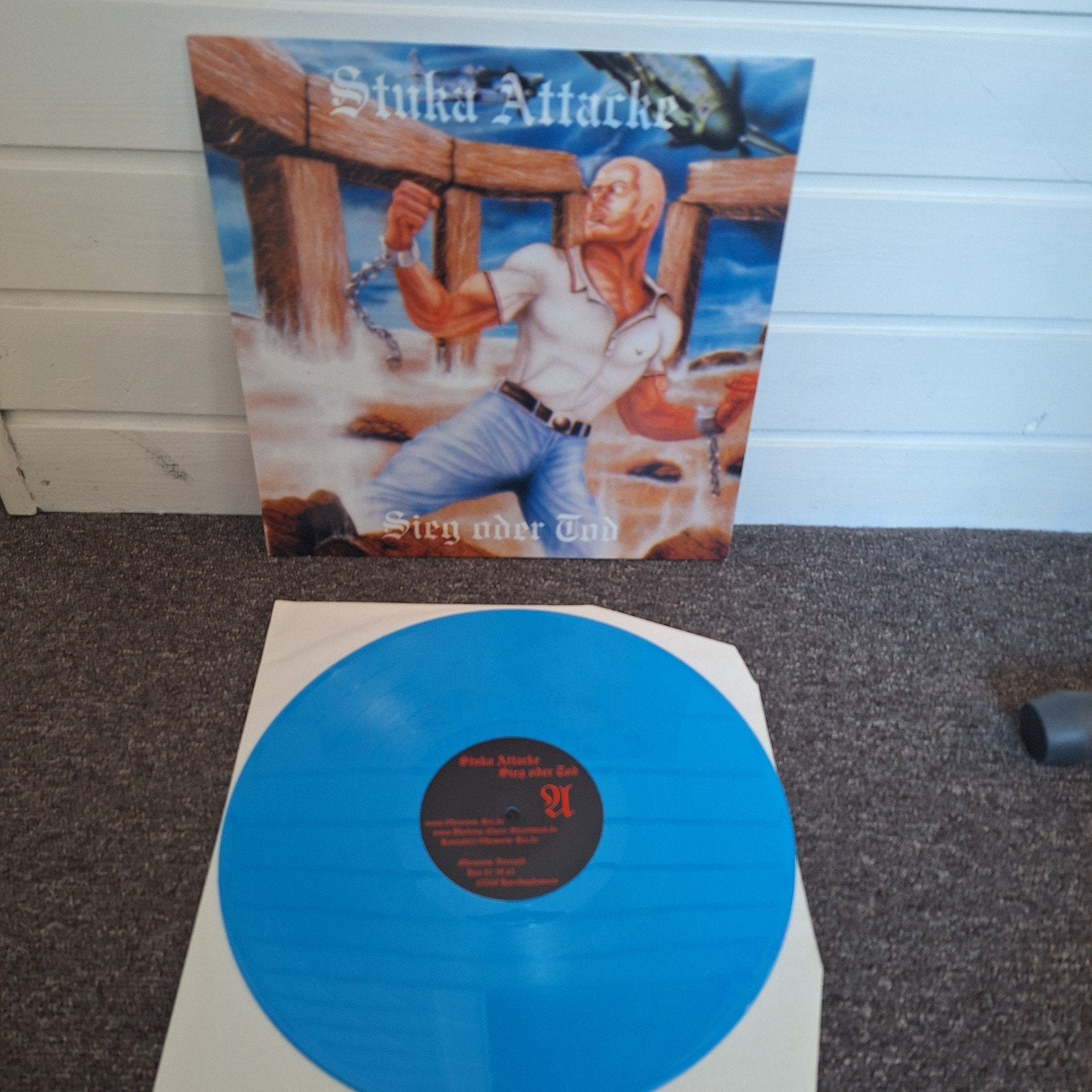 stuka attacke sieg oder tod lp, LP, Overige genres, Colored vinyl, Ophalen of Verzenden