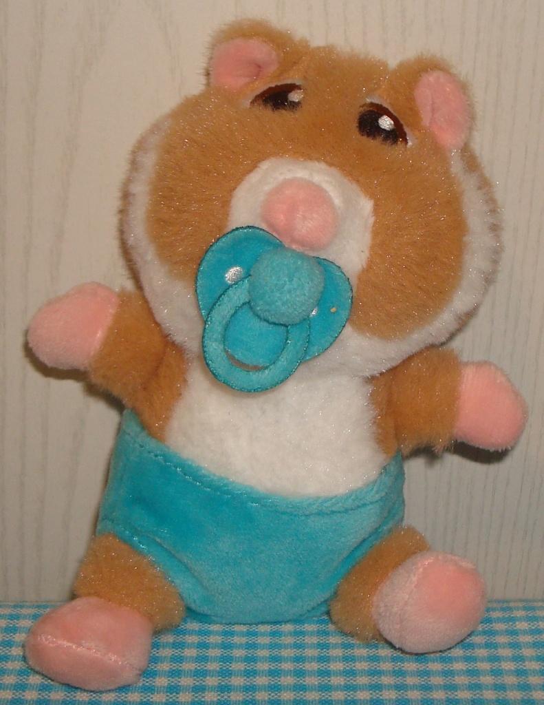 ALBERT HEIJN hamster knuffel baby blauw, Overige typen, Ophalen of Verzenden, Zo goed als nieuw, Albert Heijn