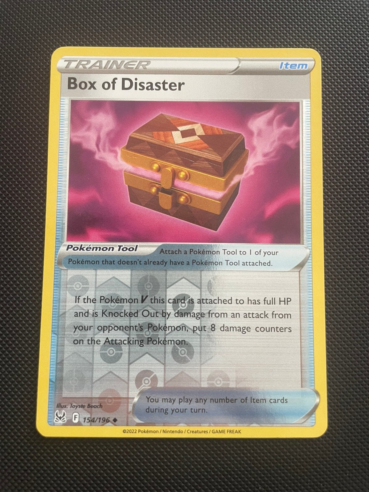 Box Of Disaster 154/196 Reverse Holo Lost Origin, Verzenden, Zo goed als nieuw