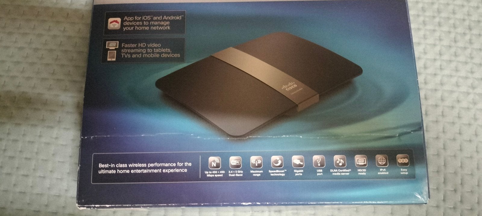 Linksys Cisco EA4500 N900 Dual-Band Router, Ophalen of Verzenden, Gebruikt, Router, Linksys Cisco
