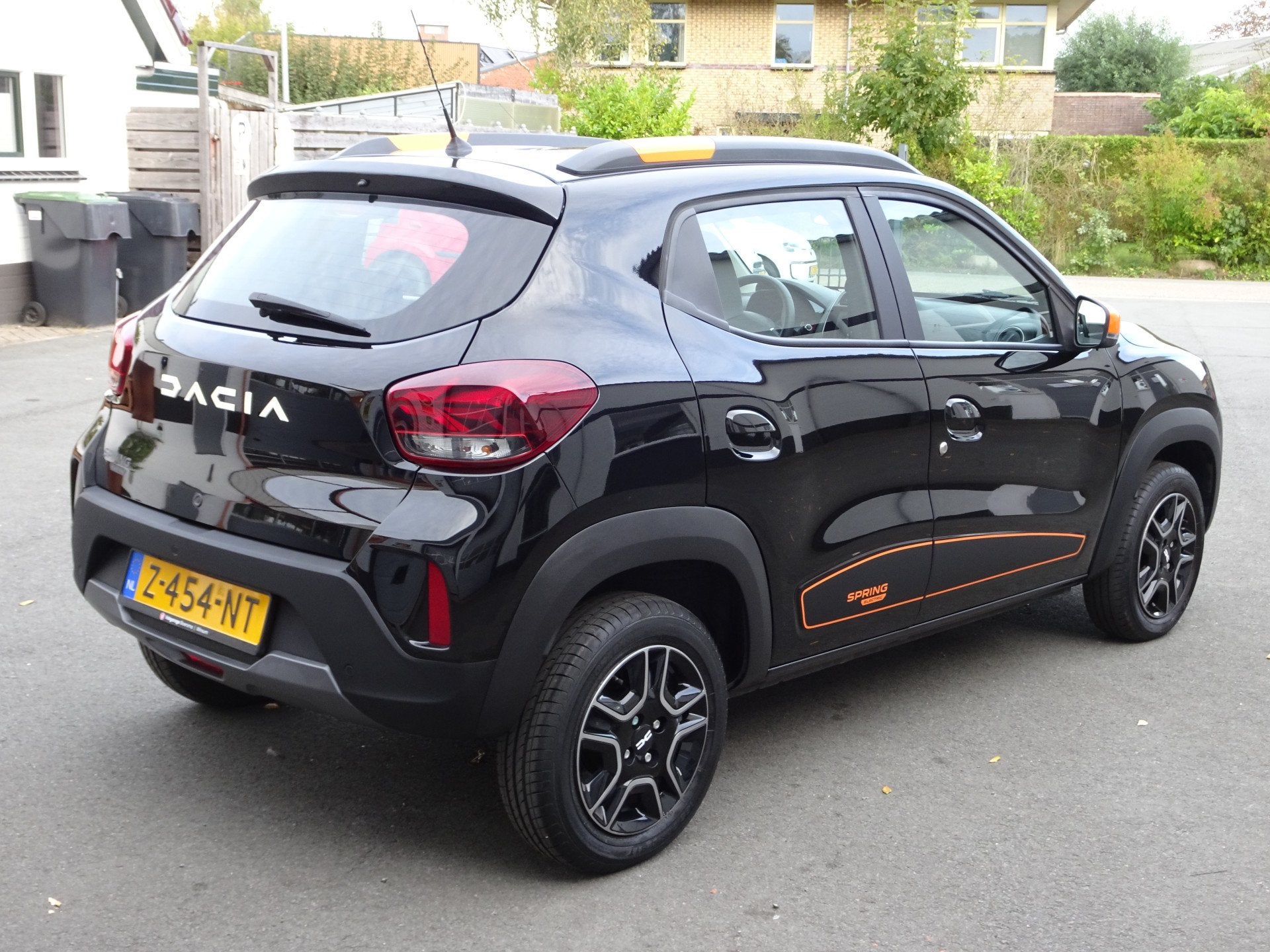 Dacia Spring Expression 27 kWh Airco, cruise controle, navig, Auto's, Zwart, Grijs, Te koop, Hatchback