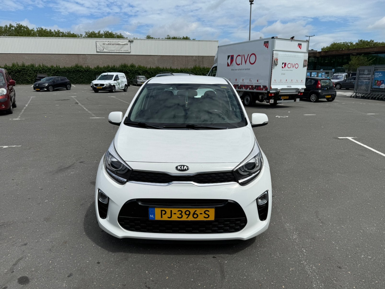 Kia Picanto 1.0 67pk 2017 Airco camera Wit, Voorwielaandrijving, Stof, Wit, Origineel Nederlands