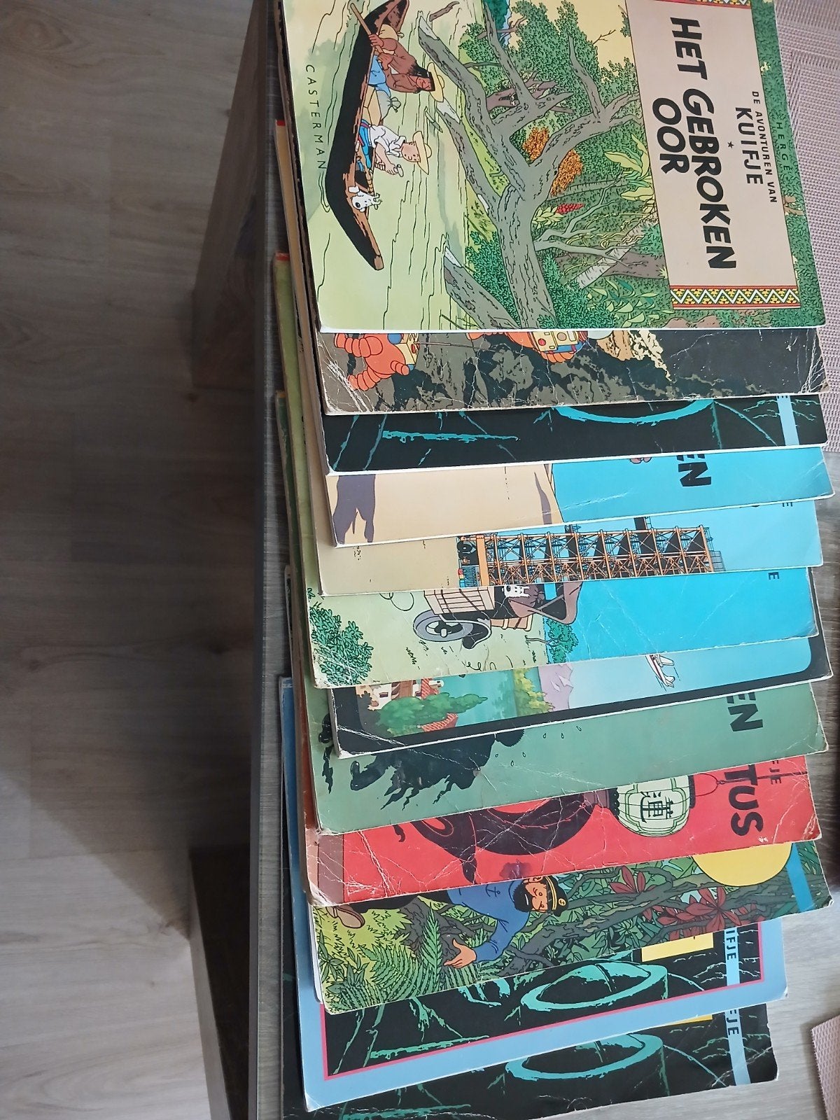 Kuifje stripboeken collectie - Het Gebroken Oor en meer, Boeken, Meerdere stripboeken, Ophalen of Verzenden, Gelezen, Hergé