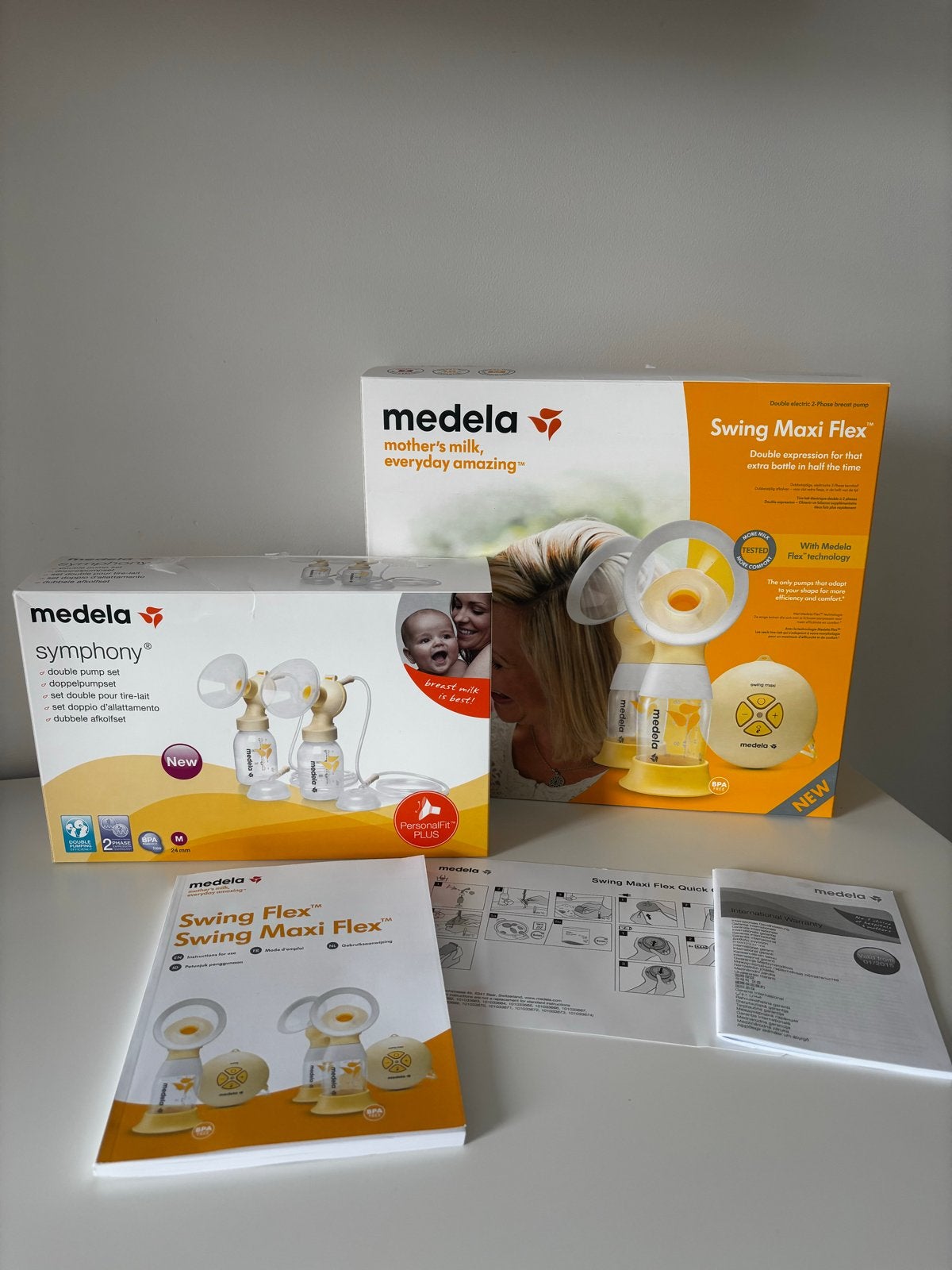 Medela Symphony en Swing Maxi Flex borstkolf (automatisch), Ophalen, Medela, Borstkolf, Zo goed als nieuw