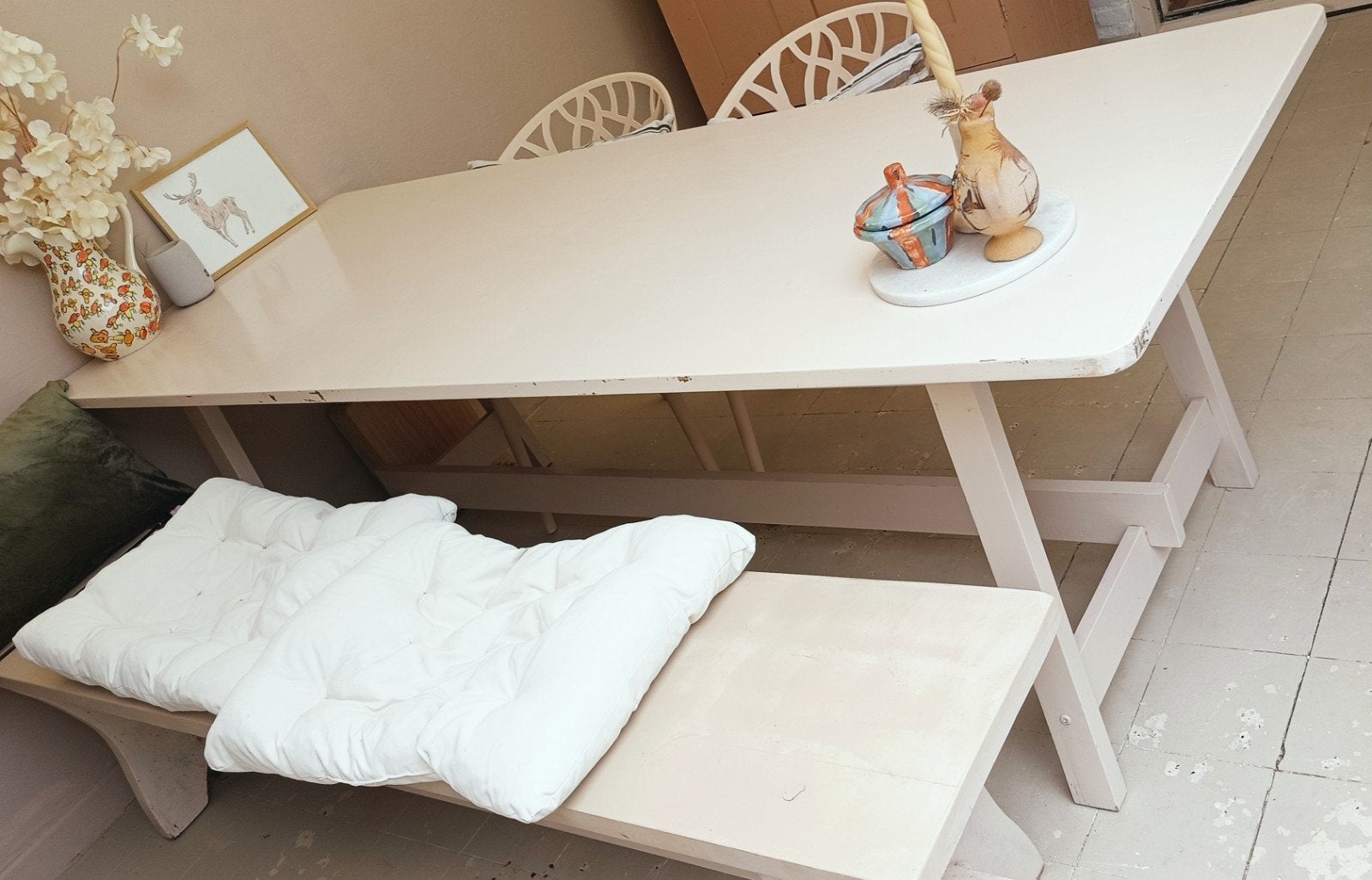 Mooie hardhouten eethoek - Zo goed als nieuw!, Huis en Inrichting, Tafels | Eettafels, Ophalen of Verzenden