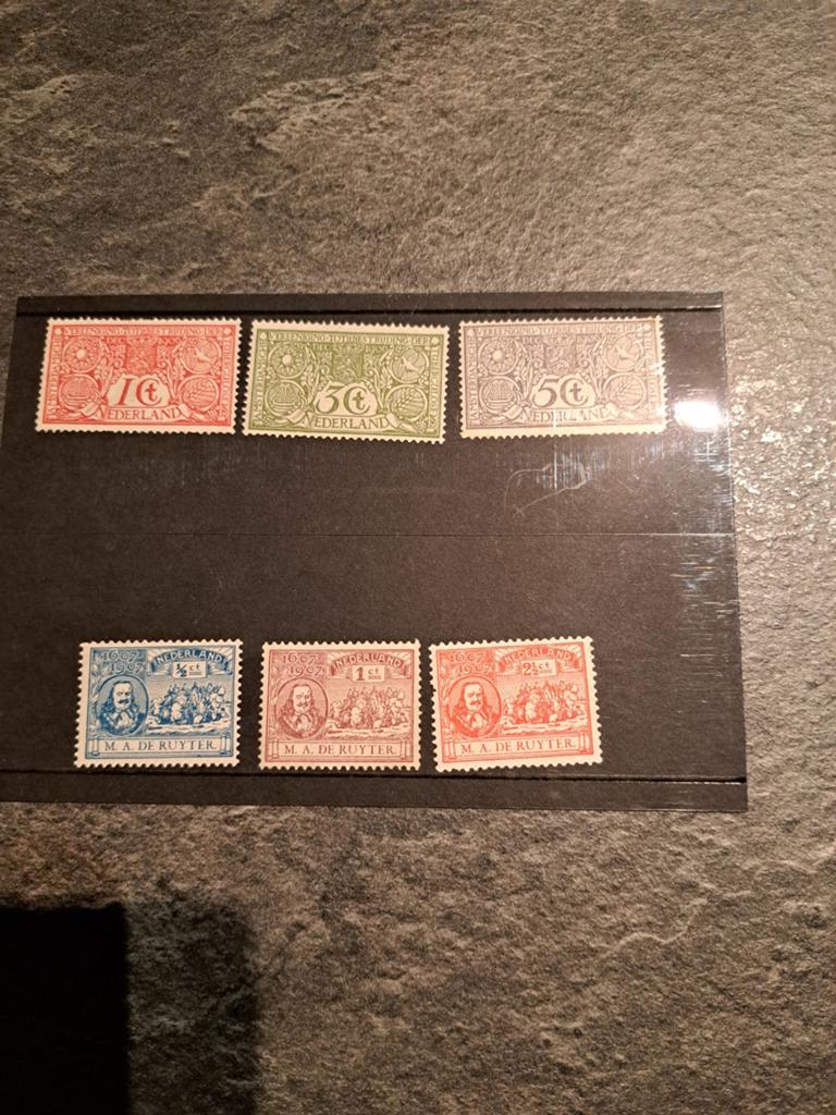 Nederlandse postzegels: 3tuberculosezegels 3x M.A. de Ruyter, Ophalen of Verzenden