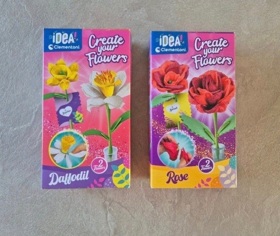 Clementoni Create Your Flowers Knutselset - Roos & Narcis

T, Ophalen of Verzenden, Nieuw