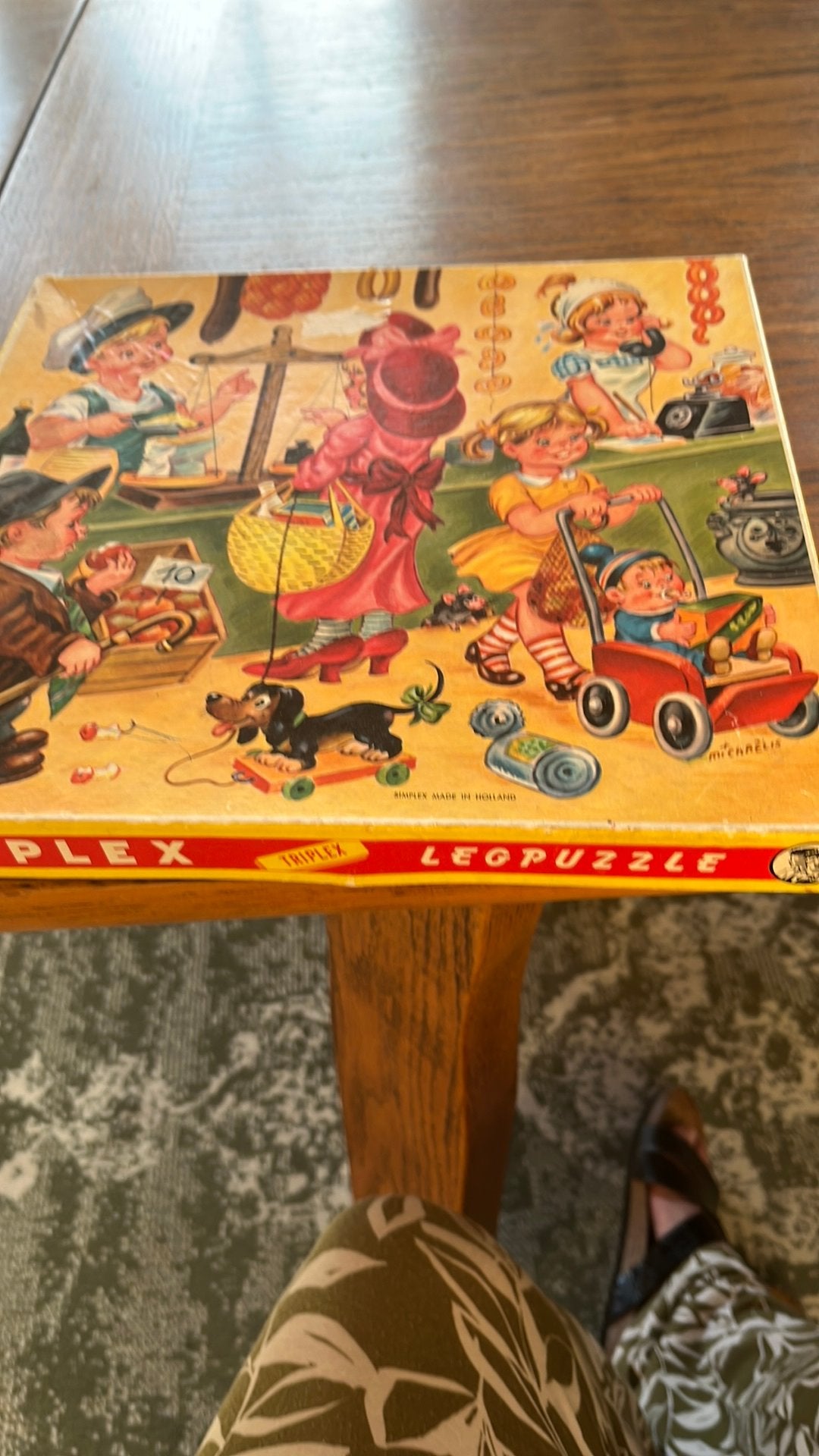 Houten Vintage Puzzle, Ophalen of Verzenden, Meer dan 50 stukjes, 6 jaar of ouder, Van hout