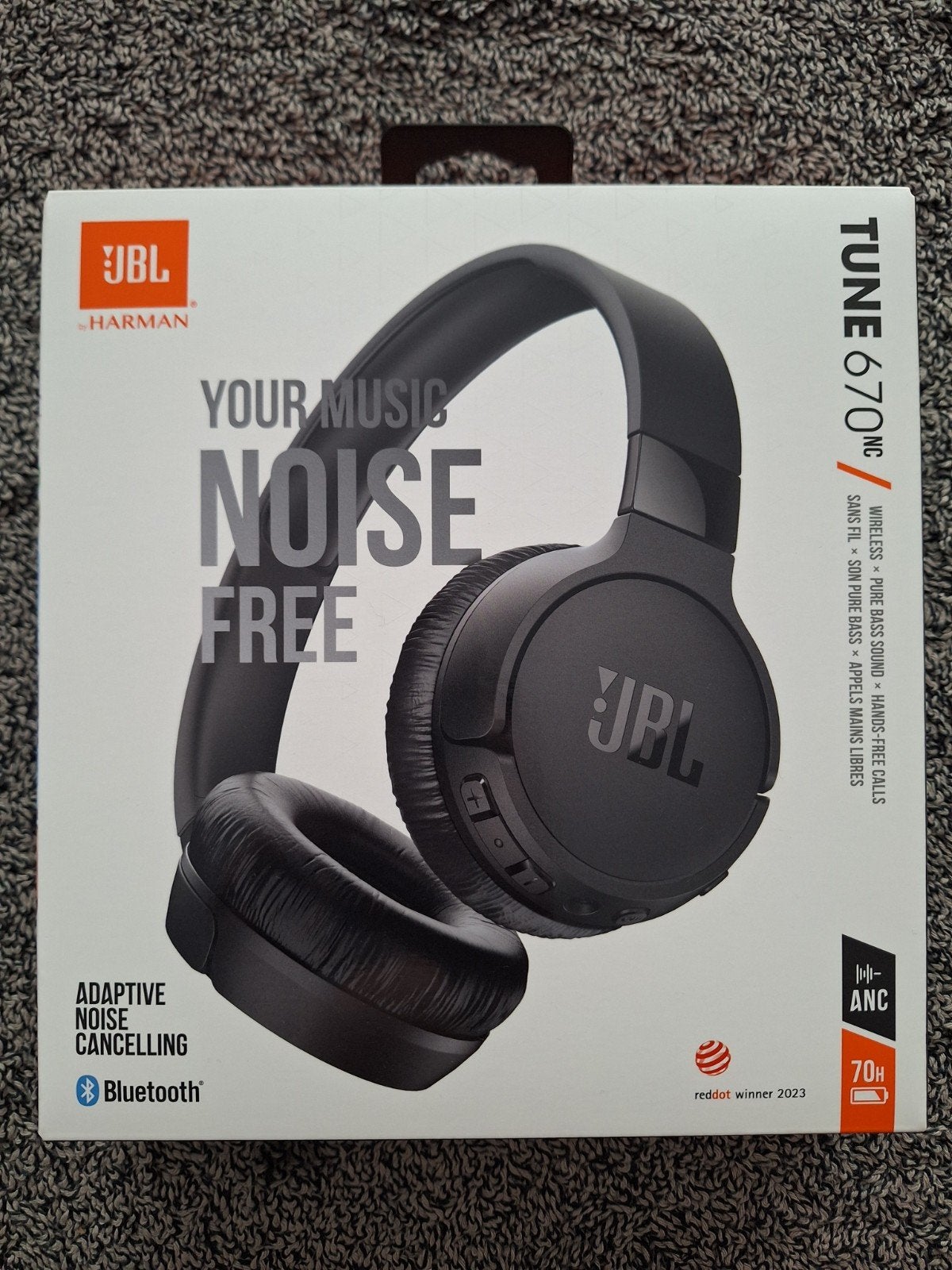 JBL Tune 670NC Over-ear Draadloze hoofdtelefoon Zwart, Audio, Tv en Foto, Koptelefoons, Overige merken, Draadloos, Nieuw, Ophalen of Verzenden