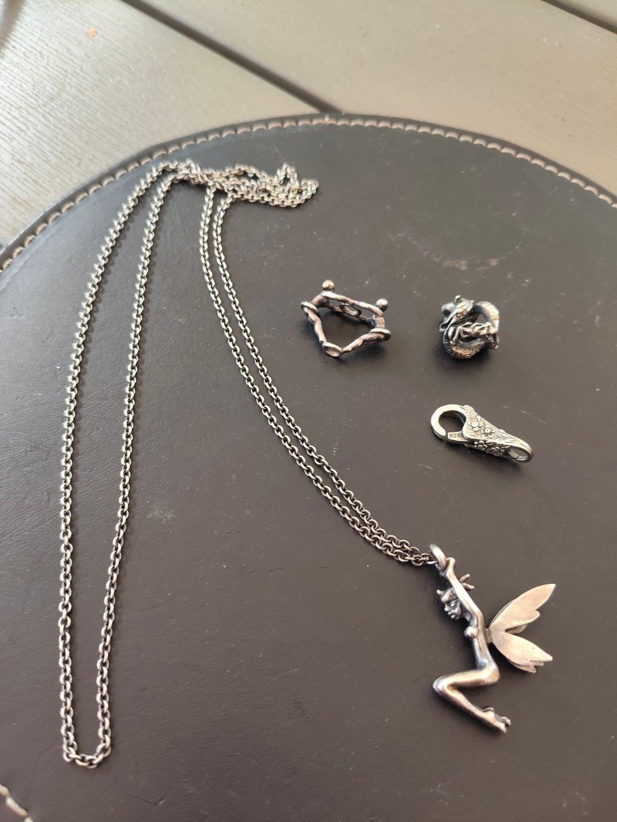 Trollbeads ketting met Elfje, Sieraden, Tassen en Uiterlijk, Ophalen, Zo goed als nieuw, Zilver, Zilver