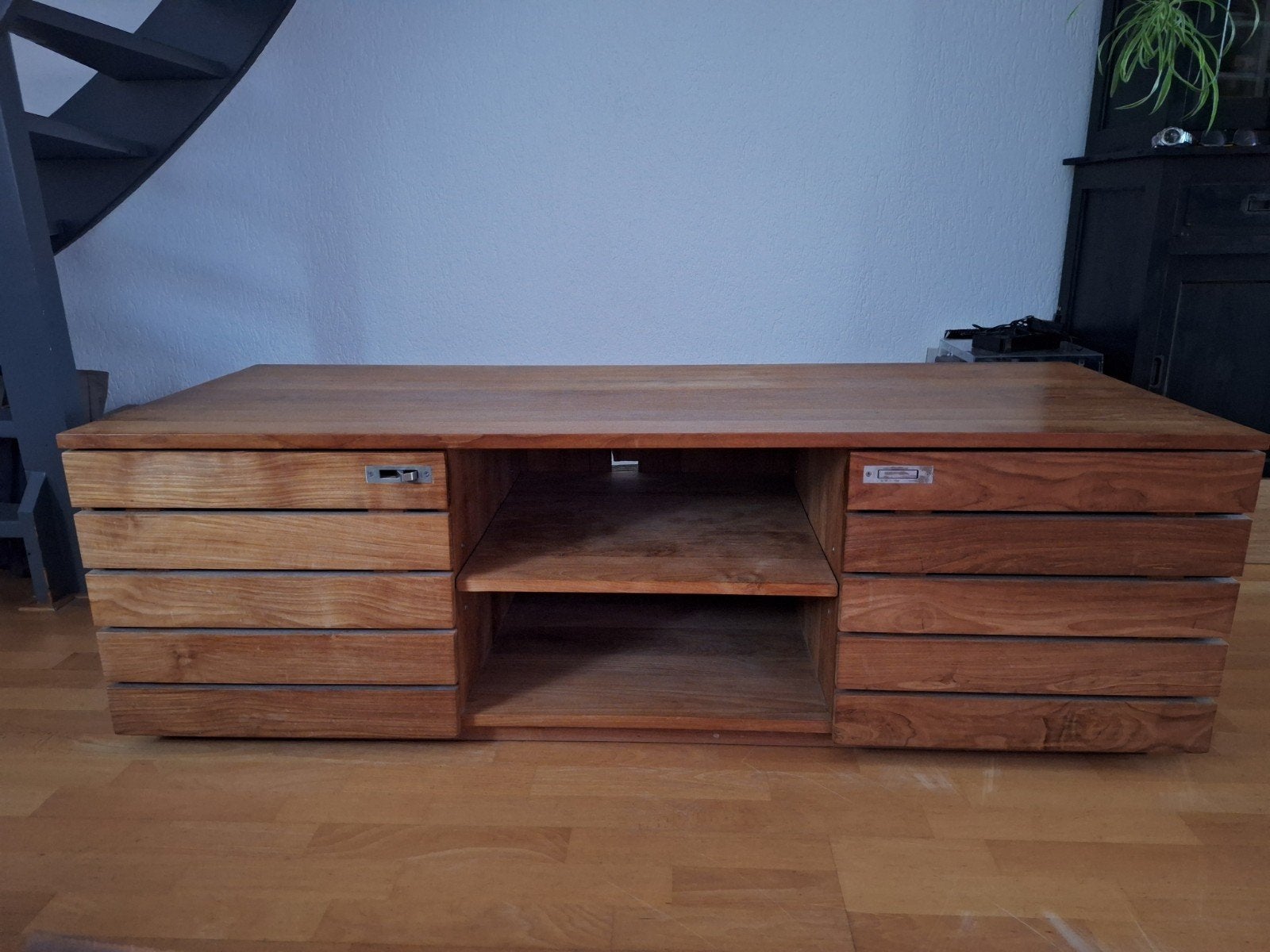 tv kast Goossens wonen, Ophalen, Gebruikt, 150 tot 200 cm, Teakhout