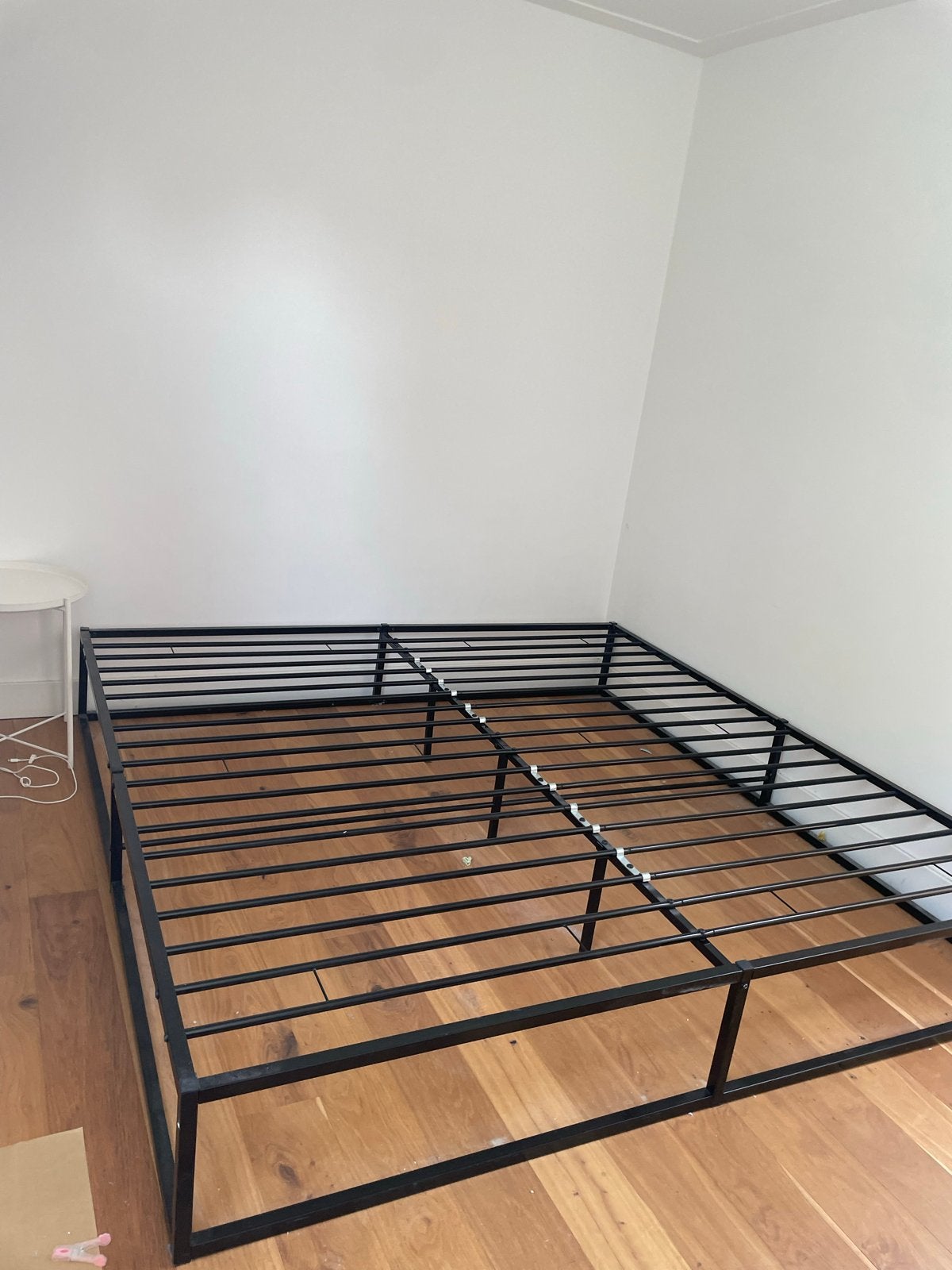 Tweepersoons bedframe van metaal - Zwart, Ophalen, Gebruikt, Zwart, Tweepersoons