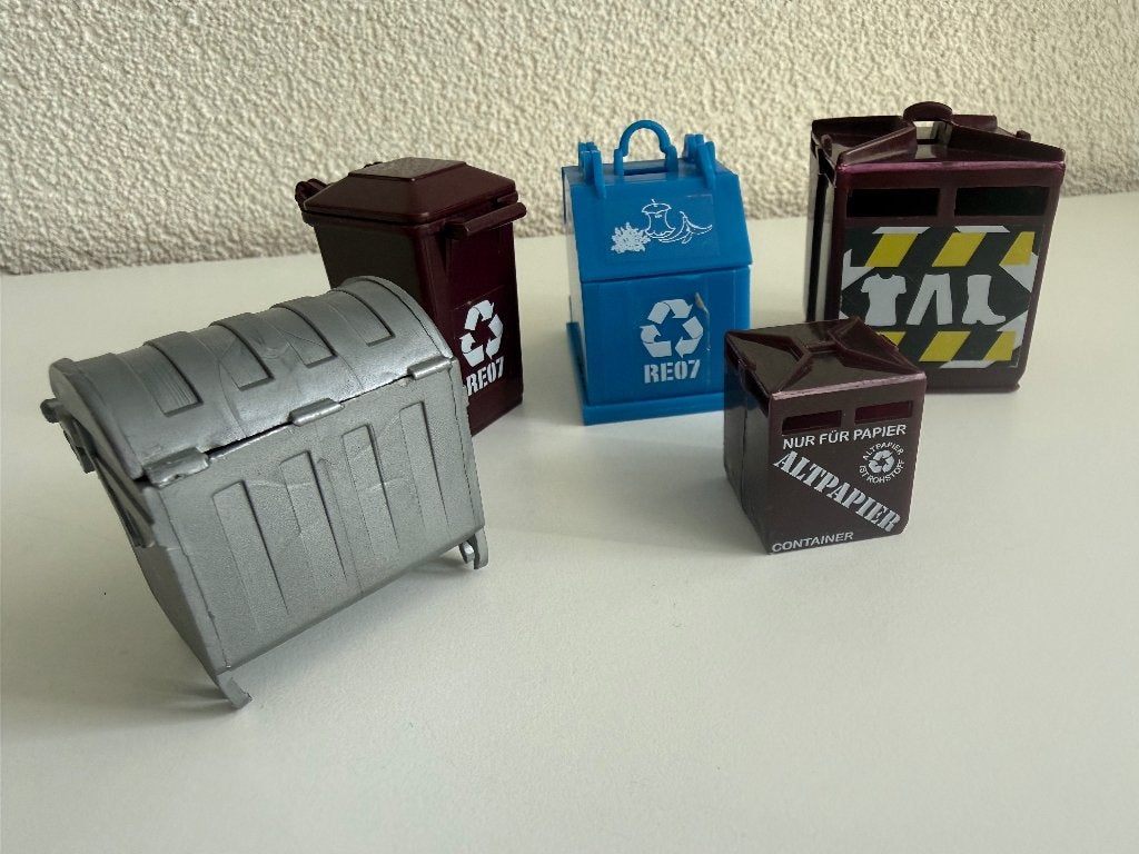 Diverse Siku accesoires (afvalbakken / vuilcontainers), Ophalen of Verzenden, Gebruikt, Overige typen