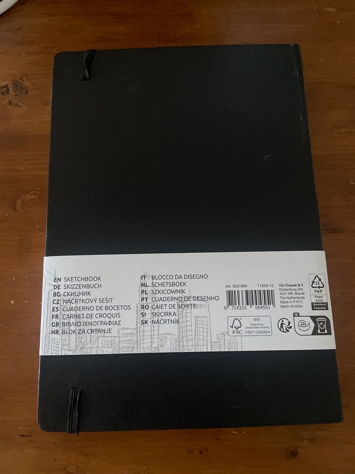 Sketchbook PU - A4 - 59 sheets, Diversen, Notitieboeken, Ophalen of Verzenden, A4