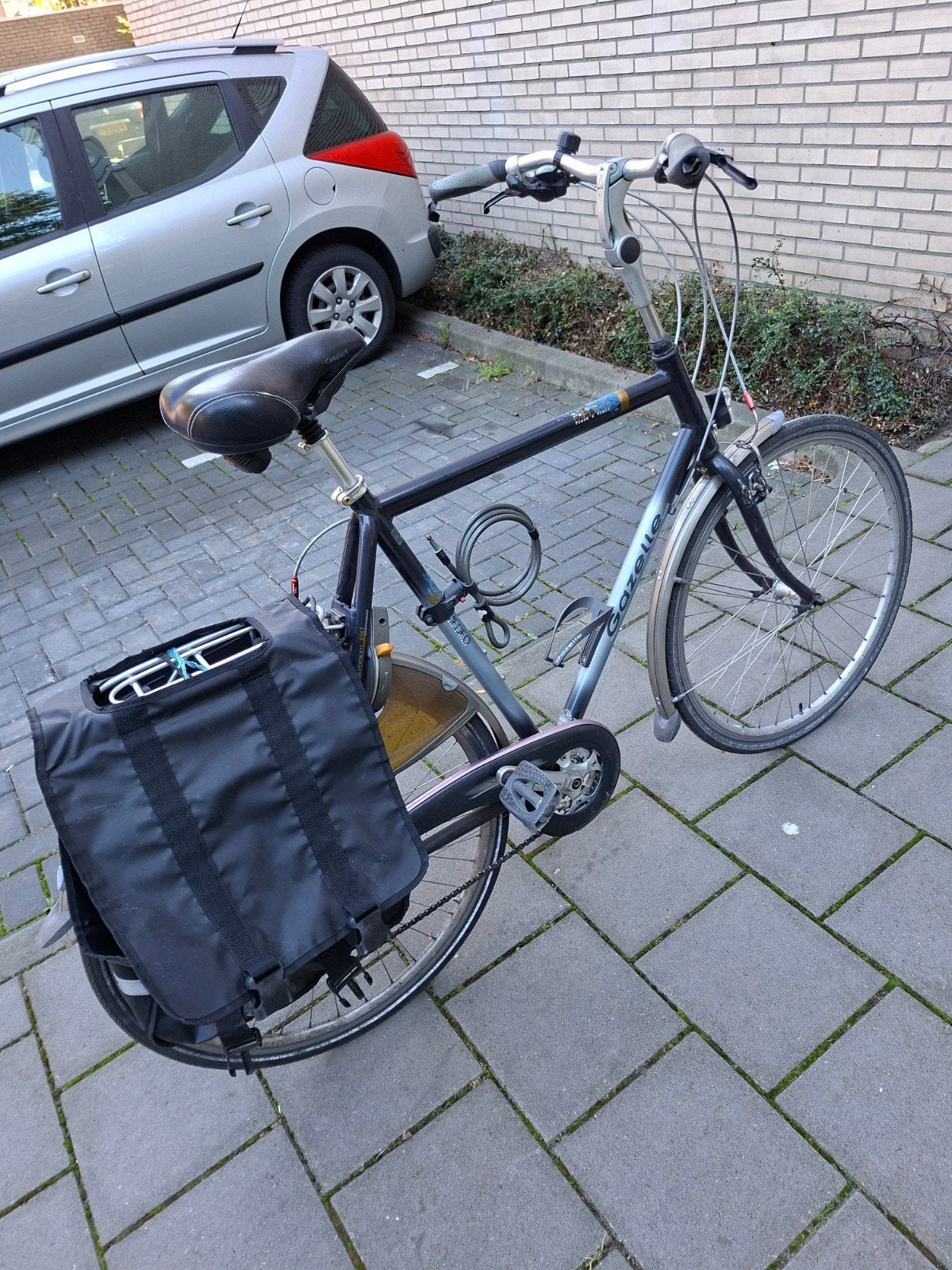 Gazelle Herenfiets met velgremmen, Gebruikt, Velgrem, Ophalen of Verzenden, 61 tot 65 cm