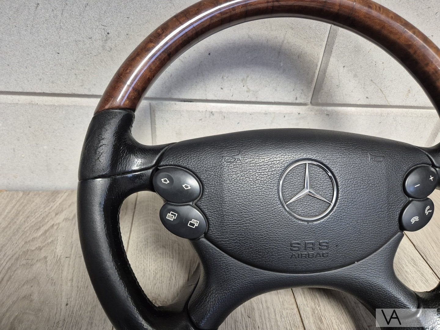 Mercedes S W220 CLK W209 E W211 houten stuur met airbag €400, Auto-onderdelen, Gebruikt, -, Ophalen of Verzenden, -