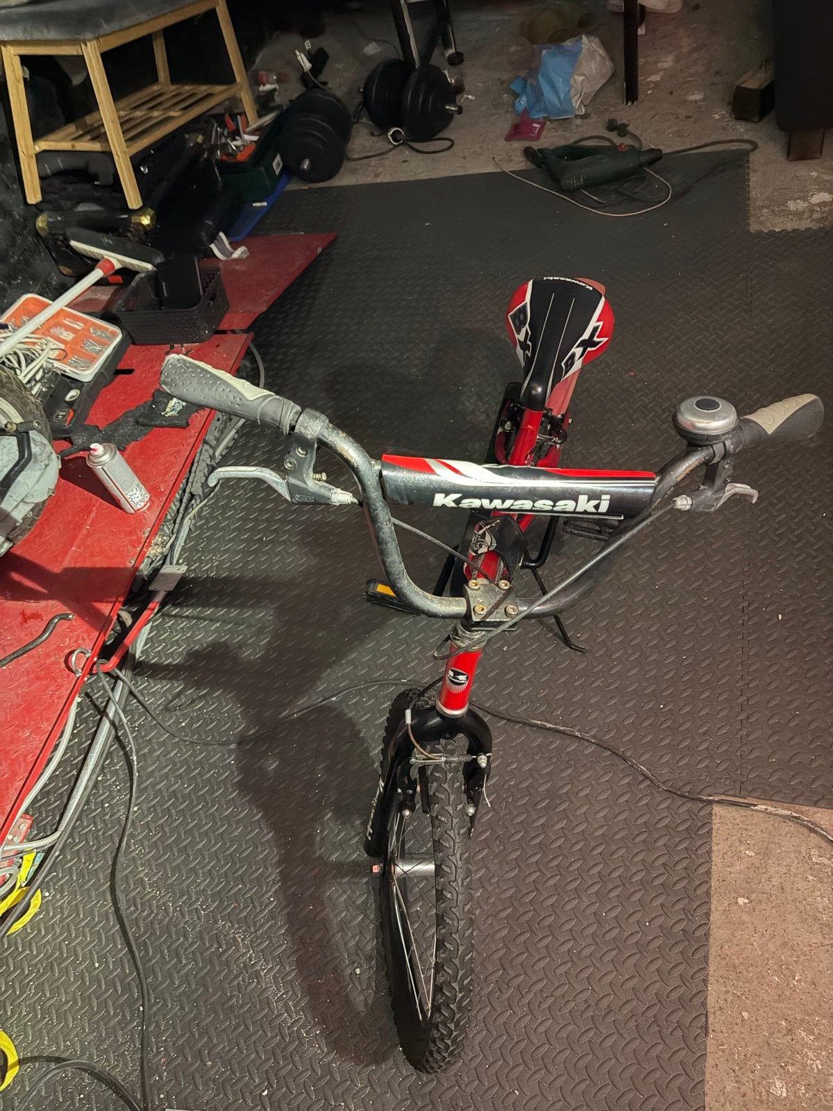 Kawasaki Kinder Crossfiets Rood - Gebruikt, Gebruikt, Staal, Velgrem, 20 tot 24 inch