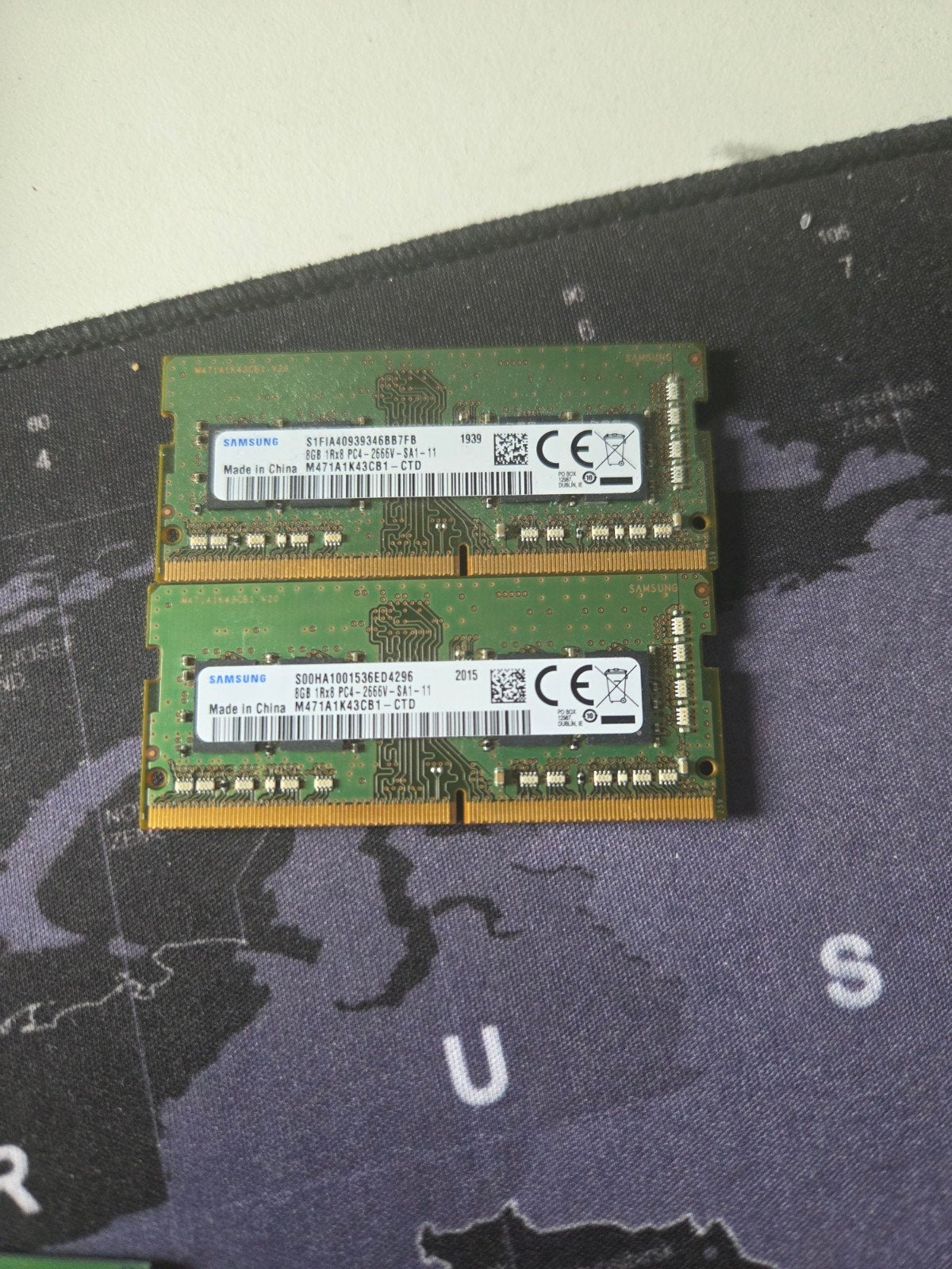 Samsung RAM Geheugen 2x 8GB DDR4 Laptop, Computers en Software, RAM geheugen, Gebruikt, DDR4, Ophalen of Verzenden, Laptop