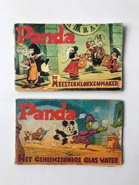 2 x Panda , Toonder Studio's , Uitgave van Wolters Noordhoff, Gelezen, Marten Toonder, Ophalen of Verzenden, Meerdere stripboeken