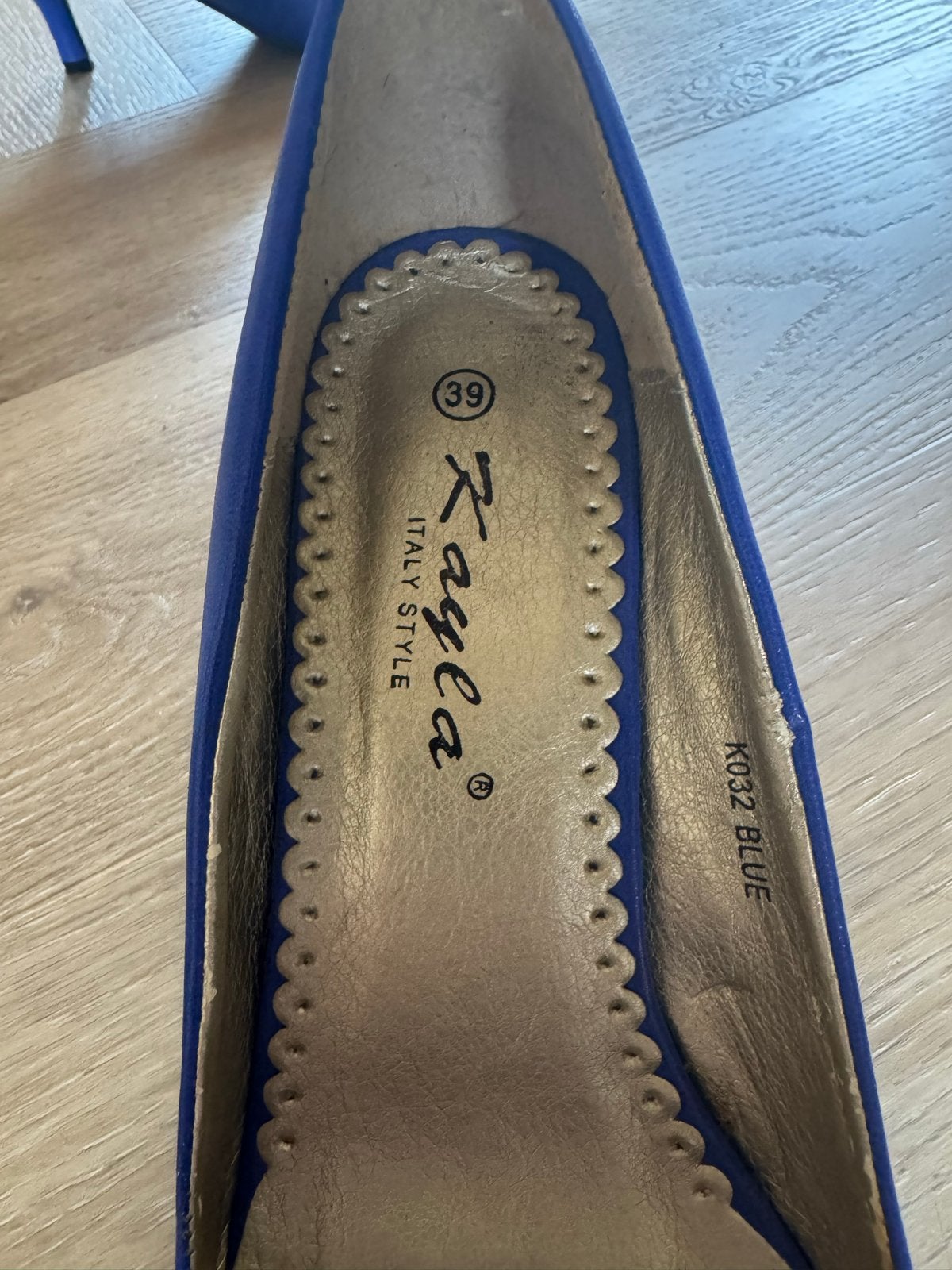 Kayla Italy Style Blauwe Pumps Maat 39, Verzenden, Zo goed als nieuw, Blauw, Pumps